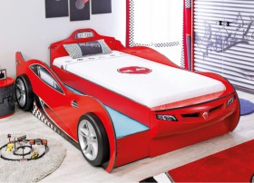 CARBED Кровать-машина Coupe с выдвижной кроватью Red 20.03.1306.00 в Марьяновке - maryanovka.katalogmebeli.com | фото