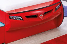 CARBED Кровать-машина Coupe с выдвижной кроватью Red 20.03.1306.00 в Марьяновке - maryanovka.katalogmebeli.com | фото 2