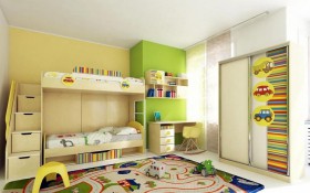 Детская комната Клаксон (Бежевый/корпус Клен) в Марьяновке - maryanovka.katalogmebeli.com | фото 3