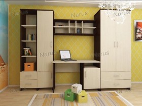 Детская Студент Комплект мебели (Дуб сонома/Белый) в Марьяновке - maryanovka.katalogmebeli.com | фото