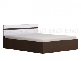 Ким кровать 1,6 (Венге/белый глянец) в Марьяновке - maryanovka.katalogmebeli.com | фото