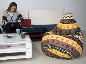 Кресло-груша Большое-Африка в Марьяновке - maryanovka.katalogmebeli.com | фото 4