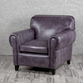 Кресло кожаное Элегант (Фиолетовый) в Марьяновке - maryanovka.katalogmebeli.com | фото