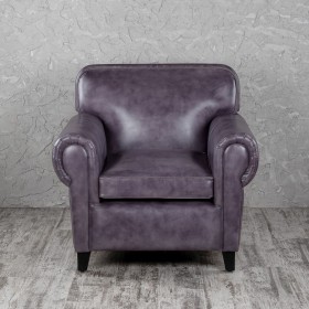 Кресло кожаное Элегант (Фиолетовый) в Марьяновке - maryanovka.katalogmebeli.com | фото 4