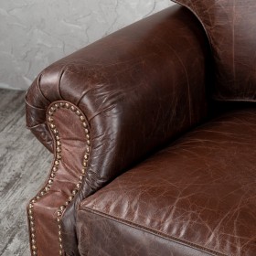 Кресло кожаное Лофт Аристократ (ширина 1100 мм) в Марьяновке - maryanovka.katalogmebeli.com | фото 5