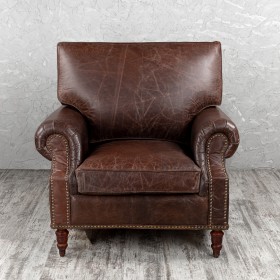 Кресло кожаное Лофт Аристократ (ширина 1100 мм) в Марьяновке - maryanovka.katalogmebeli.com | фото 8