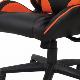 Кресло компьютерное BRABIX GT Racer GM-100 (черный, оранжевый) в Марьяновке - maryanovka.katalogmebeli.com | фото 2