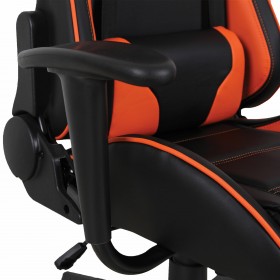 Кресло компьютерное BRABIX GT Racer GM-100 (черный, оранжевый) в Марьяновке - maryanovka.katalogmebeli.com | фото 3