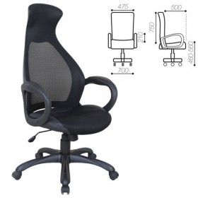 Кресло офисное BRABIX Genesis EX-517 (черное) в Марьяновке - maryanovka.katalogmebeli.com | фото