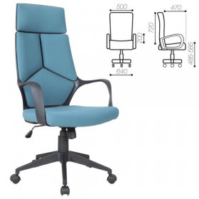 Кресло офисное BRABIX Prime EX-515 (голубая ткань) в Марьяновке - maryanovka.katalogmebeli.com | фото