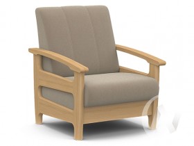Кресло для отдыха Омега (бук лак/CATANIA LATTE) в Марьяновке - maryanovka.katalogmebeli.com | фото 1