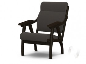 Кресло Вега-10 (венге лак/ULTRA GRAFIT) в Марьяновке - maryanovka.katalogmebeli.com | фото 1