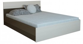 Кровать 0,8м Юнона с настилом (Венге / Дуб) в Марьяновке - maryanovka.katalogmebeli.com | фото 2
