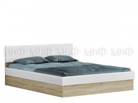 Кровать 1,4 спальня Фортуна (Дуб сонома/белый глянец) в Марьяновке - maryanovka.katalogmebeli.com | фото