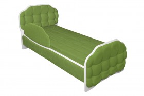 Кровать 160 Атлет 76 Зелёный (мягкий бортик) в Марьяновке - maryanovka.katalogmebeli.com | фото