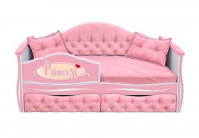 Кровать 160 серии Иллюзия 2 ящика 15 Бледно-розовый (подушки) в Марьяновке - maryanovka.katalogmebeli.com | фото