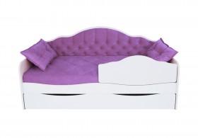 Кровать 170 серии Иллюзия Лайт 1 ящик 32 Фиолетовый (подушки) в Марьяновке - maryanovka.katalogmebeli.com | фото