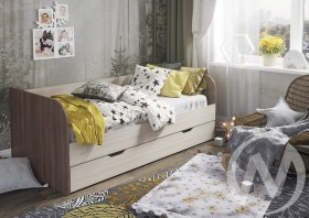 Кровать детская Балли 2-х уровневая (шимо темный/шимо светлый) в Марьяновке - maryanovka.katalogmebeli.com | фото