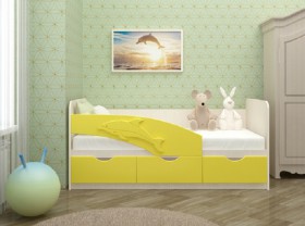 Кровать детская 1,6м Дельфин (Розовый металлик) в Марьяновке - maryanovka.katalogmebeli.com | фото 3
