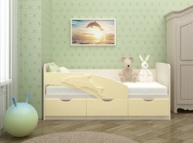Кровать детская 1,6м Дельфин (Розовый металлик) в Марьяновке - maryanovka.katalogmebeli.com | фото 6