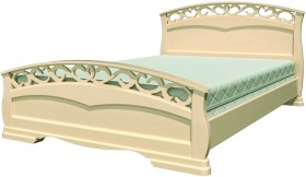 Кровать Грация-1 из массива сосны 1600*2000 Белый античный в Марьяновке - maryanovka.katalogmebeli.com | фото 17