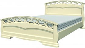 Кровать Грация-1 из массива сосны 1600*2000 Белый античный в Марьяновке - maryanovka.katalogmebeli.com | фото 20