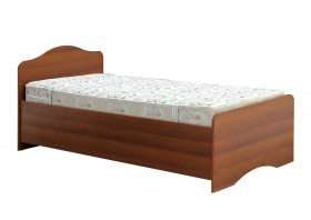 Кровать одинарная 900-1 без матраса (круглые спинки) Орех Таволато в Марьяновке - maryanovka.katalogmebeli.com | фото