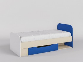 Кровать Скай 1650х750 (Синий/Белый/корпус Клен) в Марьяновке - maryanovka.katalogmebeli.com | фото