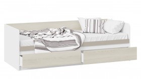 Кровать «Сканди» с 2 ящиками Дуб Гарден/Белый/Глиняный серый в Марьяновке - maryanovka.katalogmebeli.com | фото 2