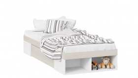 Кровать «Сканди» с ящиком Дуб Гарден/Белый в Марьяновке - maryanovka.katalogmebeli.com | фото