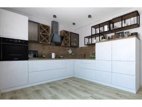 Модульная кухня Бронкс 1,8 м (Кварц) в Марьяновке - maryanovka.katalogmebeli.com | фото 5