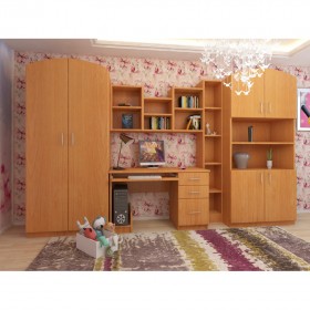 Детская Мишутка Комплект мебели (Вишня оксфорд) в Марьяновке - maryanovka.katalogmebeli.com | фото