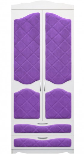 Шкаф 2-х створчатый с ящиками серии Иллюзия 32 Фиолетовый в Марьяновке - maryanovka.katalogmebeli.com | фото