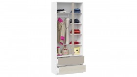 Шкаф для одежды комбинированный «Сканди» Дуб Гарден/Белый/Глиняный серый в Марьяновке - maryanovka.katalogmebeli.com | фото 3