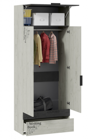 Шкаф комбинированный для одежды «Оксфорд-2» в Марьяновке - maryanovka.katalogmebeli.com | фото 2