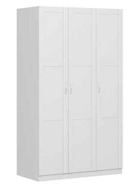 Шкаф трехдверный Пегас сборный белый в Марьяновке - maryanovka.katalogmebeli.com | фото