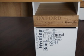 Стол с ящиками «Оксфорд» (Ривьера/Белый с рисунком) в Марьяновке - maryanovka.katalogmebeli.com | фото 9