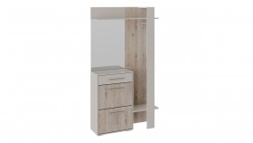 Шкаф для одежды «Нуар» тип 1 Фон серый/Дуб сонома в Марьяновке - maryanovka.katalogmebeli.com | фото 2