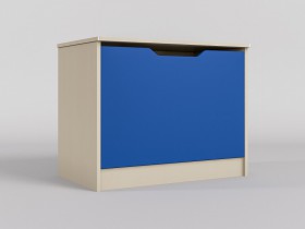 Ящик для игрушек Скай (Синий/корпус Клен) в Марьяновке - maryanovka.katalogmebeli.com | фото