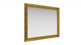 Зеркало навесное "Айрум"/(дуб кальяри / профиль: золото с орнаментом) в Марьяновке - maryanovka.katalogmebeli.com | фото